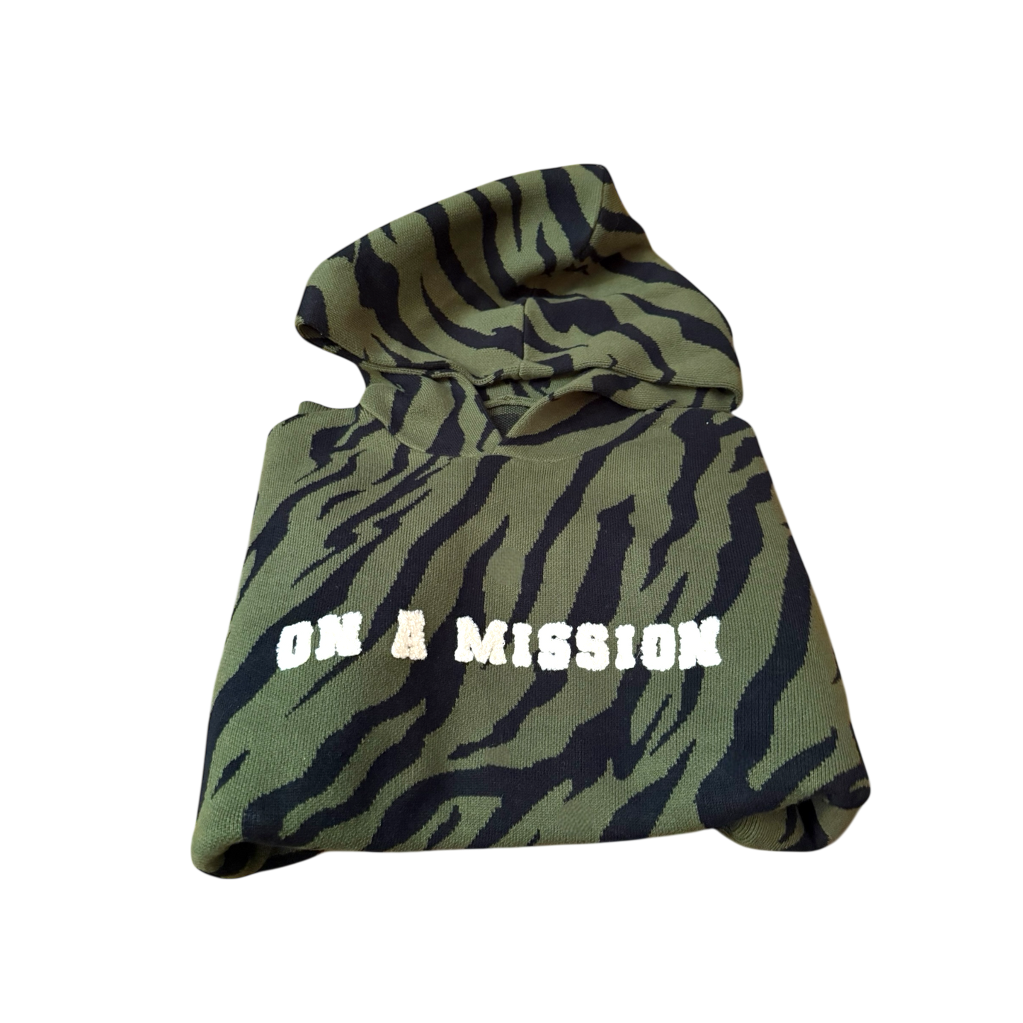 (PRE-ORDER 3 WEEKS) On A Mission Green Camo Hoodie