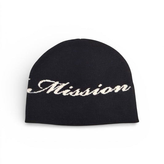 BLACK "ON A MISSION" BEANIES